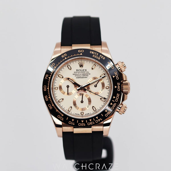 2018 ROLEX DAYTONA ROSE GOLD IVORY DIAL 40MM 116515LN