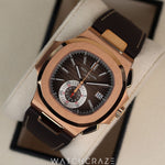 2021 PATEK PHILIPPE NAUTILUS CHRONOGRAPH ROSE GOLD 40MM 5980R-001