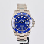 2010 ROLEX SUBMARINER DATE WHITE GOLD BLUE DIAL 