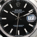 2024 ROLEX DATEJUST BLACK DIAL SMOOTH DIAL 41MM 126300