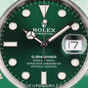 2020 ROLEX SUBMARINER DATE ''HULK'' 40MM 116610LV
