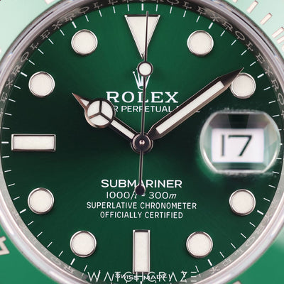 2020 ROLEX SUBMARINER DATE ''HULK'' 40MM 116610LV