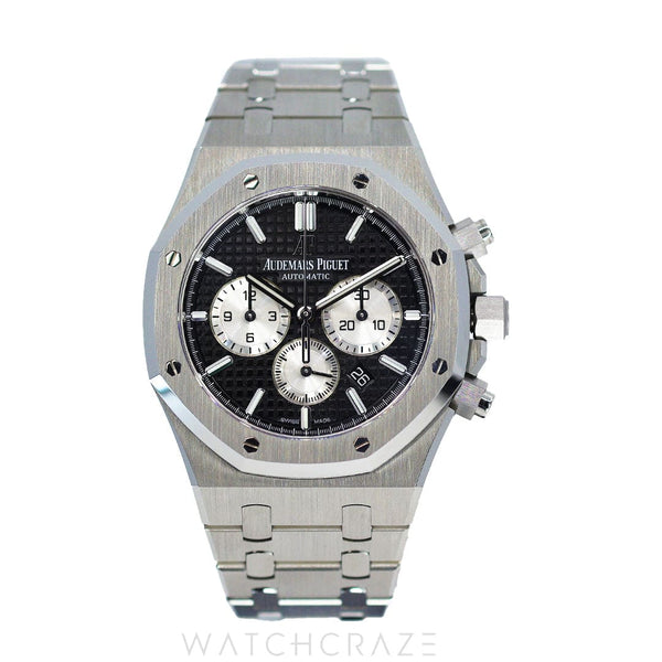 2021 AUDEMARS PIGUET ROYAL OAK CHRONOGRAPH BLACK DIAL 41MM 26331ST