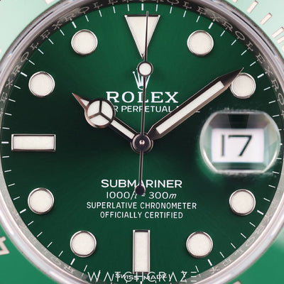 2017 ROLEX SUBMARINER DATE HULK 40MM 116610LV
