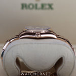 2021 ROLEX DATEJUST ROSE GOLD DIAMOND MARKERS 31MM 278245