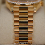 2022 ROLEX DAY DATE YELLOW GOLD DIAMOND BEZEL BALCK DIAL 40MM 228348