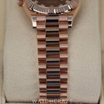 2024 LADIES ROLEX DATEJUST CHOCOLATE DIAMOND-SET DIAL EVEROSE GOLD 31MM 278275