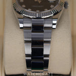 2021 ROLEX DATEJUST DIAMOND MARKERS BLACK DIAL 41MM 126334