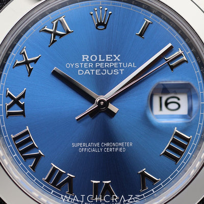 2023 ROLEX DATEJUST AZZURO BLUE DIAL 41MM 126300