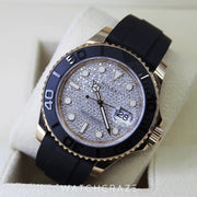 2022 ROLEX YACHT-MASTER ROSE GOLD DIAMOND DIAL 40MM 126655