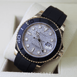 2022 ROLEX YACHT-MASTER ROSE GOLD DIAMOND DIAL 40MM 126655