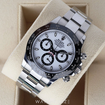 2020 ROLEX COSMOGRAPH DAYTONA WHITE DIAL PANDA 40MM 116500LN