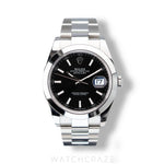 2024 ROLEX DATEJUST BLACK DIAL SMOOTH DIAL 41MM 126300