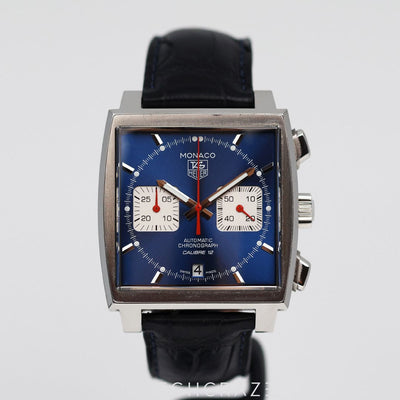 2023 TAG HEUER MONACO CALIBRE 12 CHRONOGRAPH 39MM CAW2111.FC6183