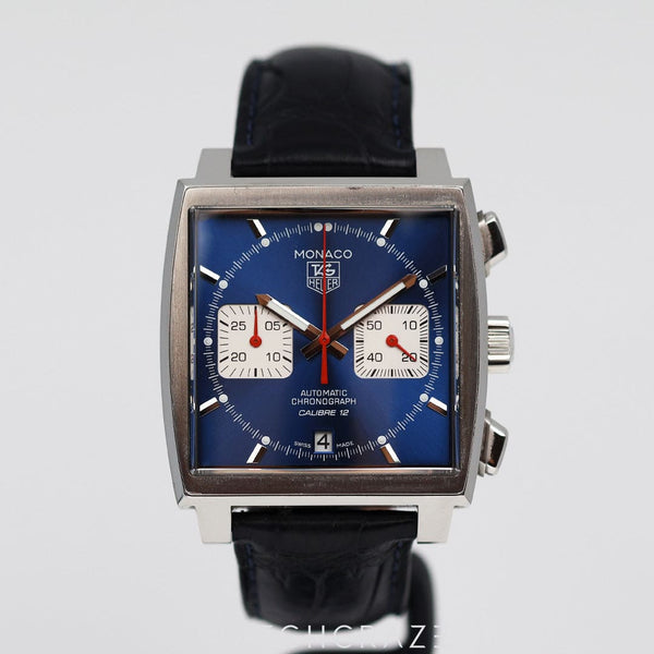 2023 TAG HEUER MONACO CALIBRE 12 CHRONOGRAPH 39MM CAW2111.FC6183