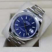 2023 ROLEX DATEJUST BLUE MOTIF DIAL 41MM 126300