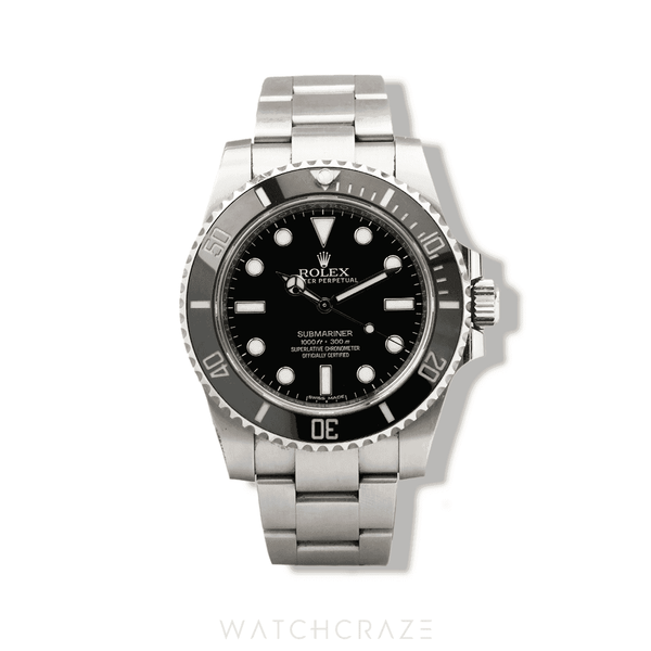 2017 ROLEX SUBMARINER NO DATE BLACK DIAL 40MM