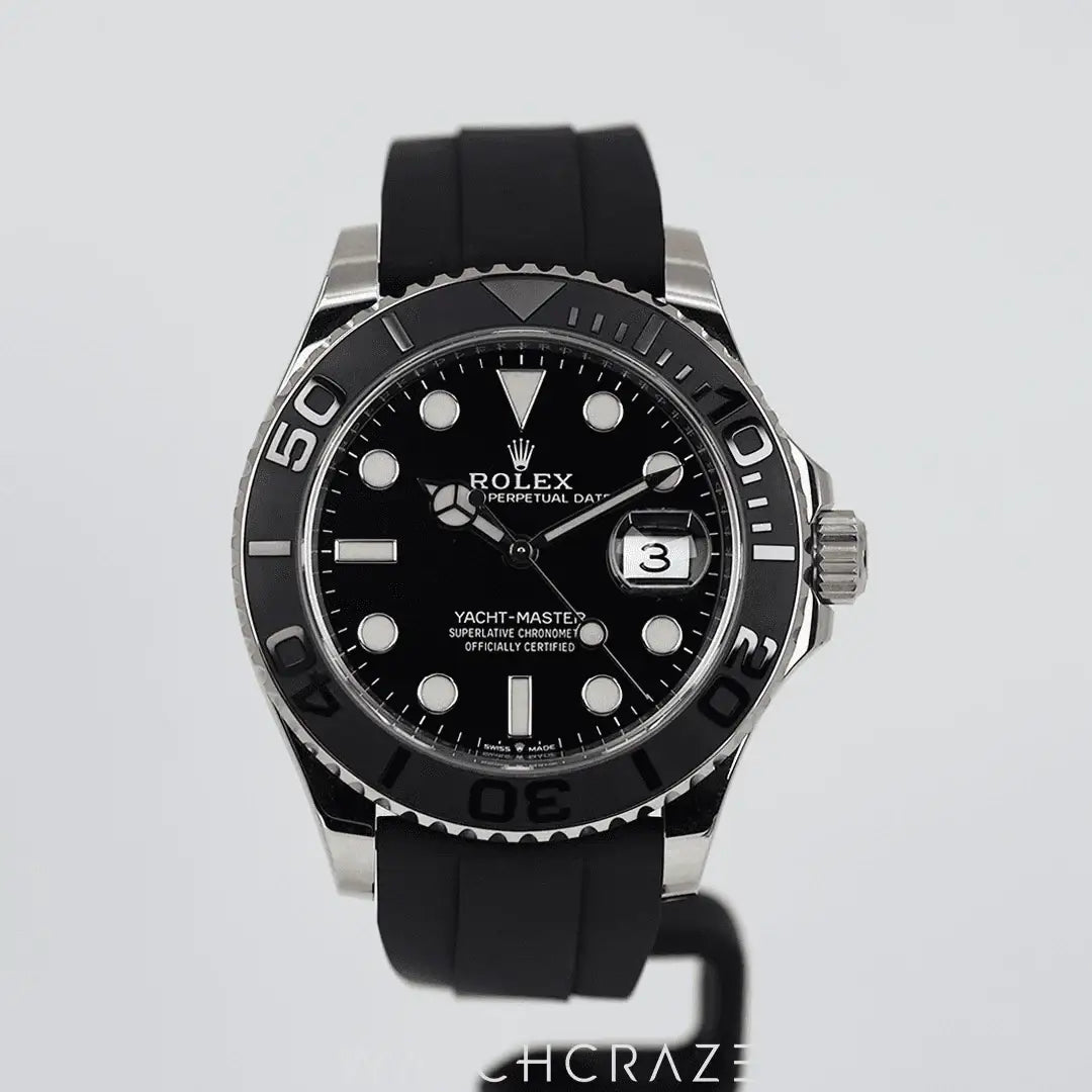 2021 ROLEX YACHTMASTER OYSTERFLEX WHITE GOLD 42MM 226659