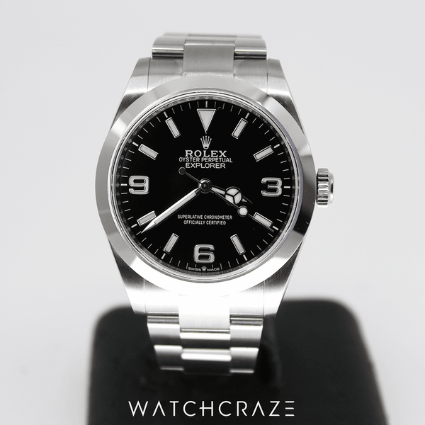 2023 ROLEX EXPLORER BLACK DIAL STAINLESS STEEL BRACELET 40MM 224270