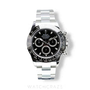 2020 ROLEX DAYTONA COSMOGRAPH BLACK DIAL 40MM 116500LN