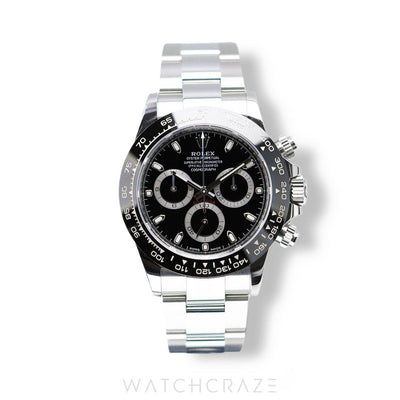 2020 ROLEX DAYTONA COSMOGRAPH BLACK DIAL 40MM 116500LN
