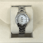 2007 TAG LADIES TAG HEUER LINK PEARL DIAL DIAMOND 27 MM W645970