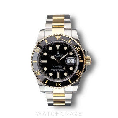 2023 ROLEX SUBMARINER TWO TONE GOLD AND STEEL BLACK DIAL 41MM 126613LN
