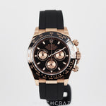 2020 ROLEX COSMOGRAPH DAYTONA BLACK DIAL EVEROSE GOLD 40MM 116515LN