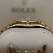 1995 Rolex Day-Date Gold Diamond Bezel 36MM 18348