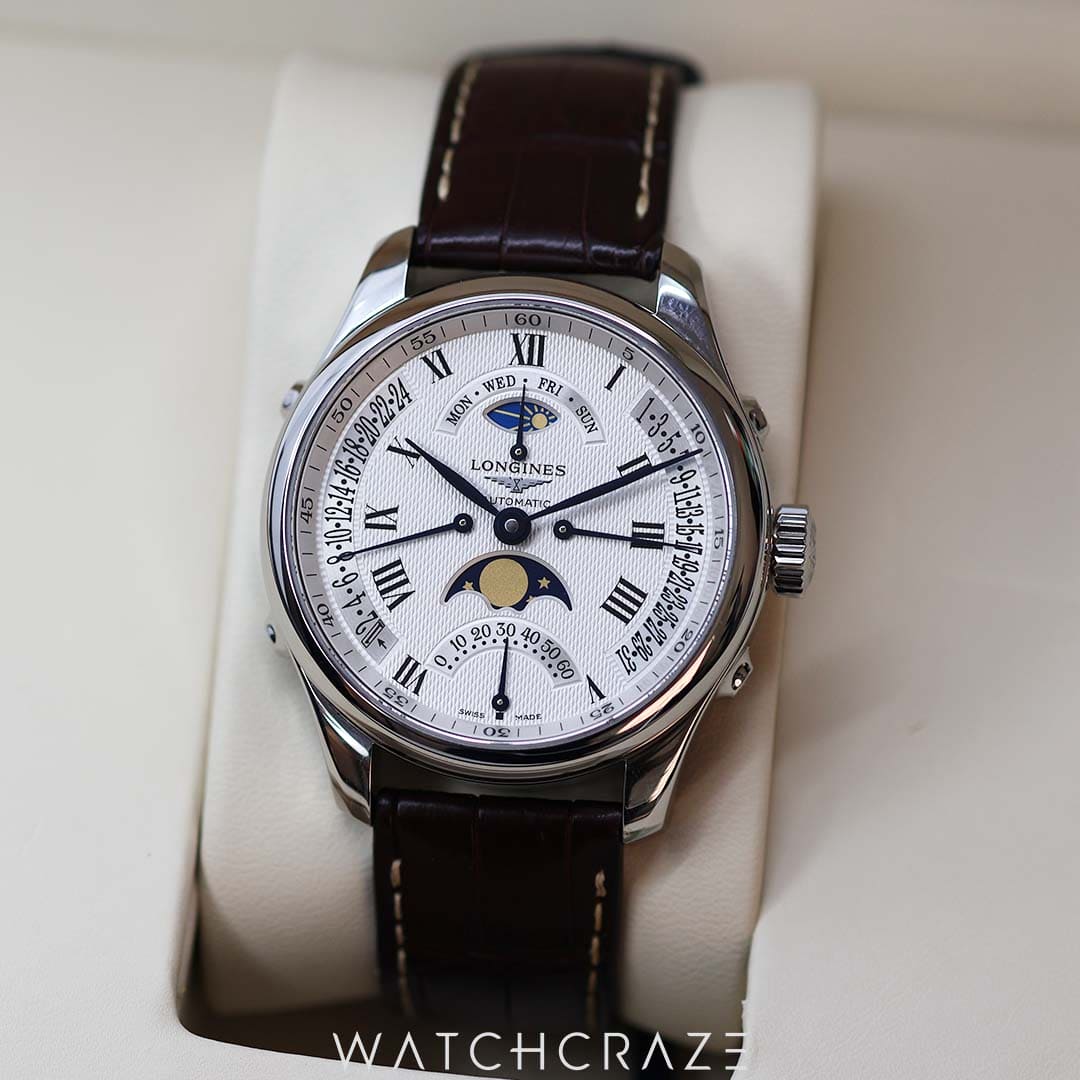 2019 LONGINES MASTER COLLECTION RETROGRADE MOONPHASE 41MM L2.738.4.71