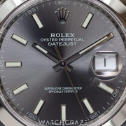2023 ROLEX DATEJUST RHODIUM 41MM 126300