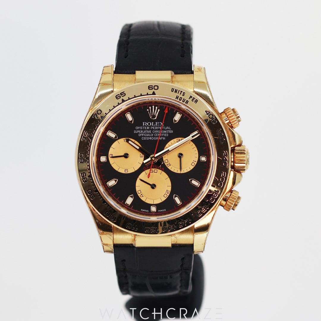 2016 ROLEX DAYTONA “PAUL NEWMAN” 40MM 116518 (Includes rubber strap)