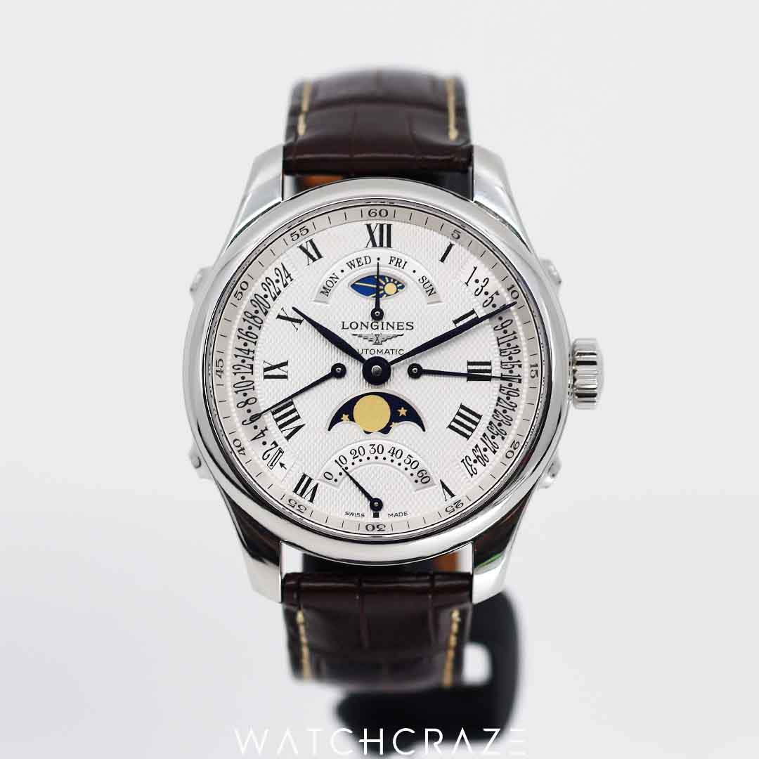 2019 LONGINES MASTER COLLECTION RETROGRADE MOONPHASE 41MM L2.738.4.71.3