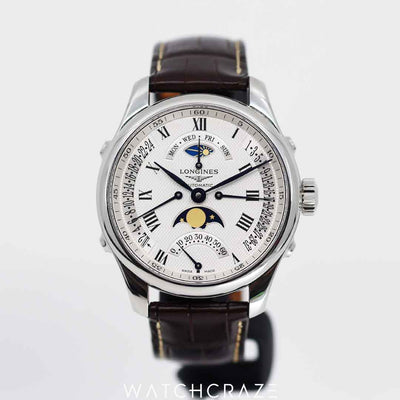 2019 LONGINES MASTER COLLECTION RETROGRADE MOONPHASE 41MM L2.738.4.71.3