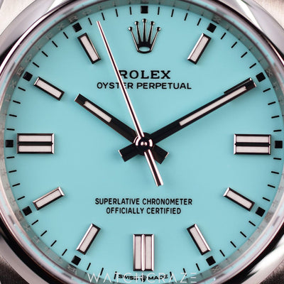 2024 ROLEX OYSTER PERPETUAL TIFFANY BLUE 36MM 126000