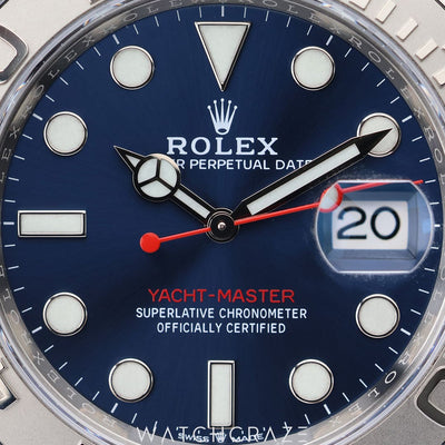 2022 ROLEX YACHTMASTER BLUE DIAL 40MM 126622 - RX-8 STICKERS APPLIED