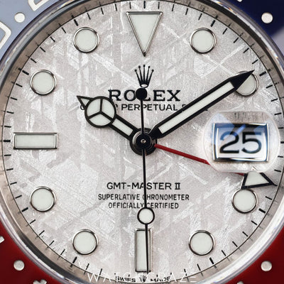 2022 ROLEX GMT MASTER II 18K WHITE GOLD METEORITE DIAL 40MM 126719BLRO