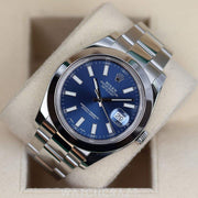 2014 ROLEX DATEJUST BLUE DIAL 41MM 116300
