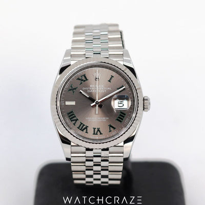 2023 ROLEX DATEJUST WIMBLEDON DIAL 36MM 126234