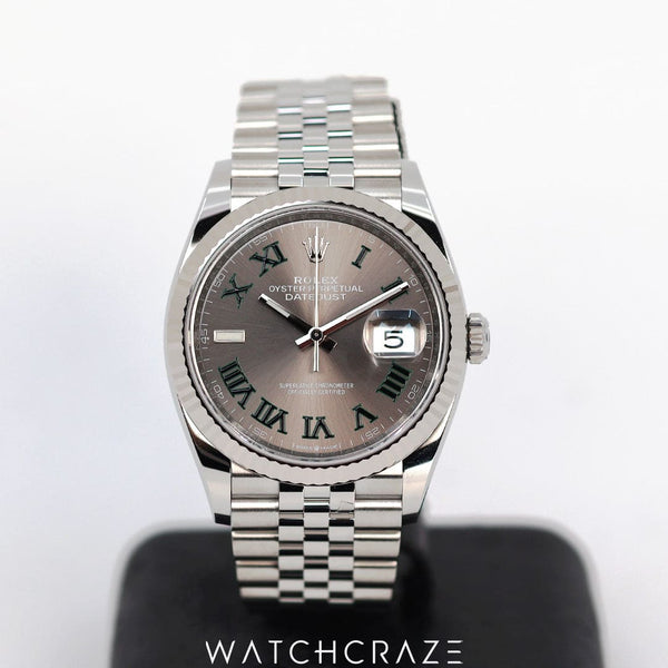 2023 ROLEX DATEJUST WIMBLEDON DIAL 36MM 126234