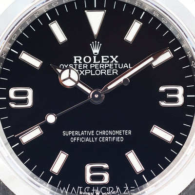 2023 ROLEX EXPLORER BLACK DIAL 36MM 124270