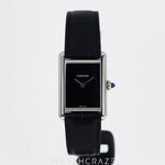 2022 CARTIER TANK MUST BLACK DIAL LARGE WSTA0072