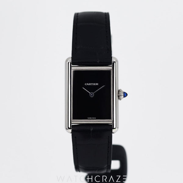 2022 CARTIER TANK MUST BLACK DIAL LARGE WSTA0072