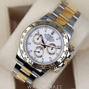 2022 ROLEX DAYTONA COSMOGRAPH TWO-TONE WHITE DIAL 40MM 116503