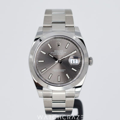 2024 ROLEX DATEJUST GREY DIAL 41MM 126300