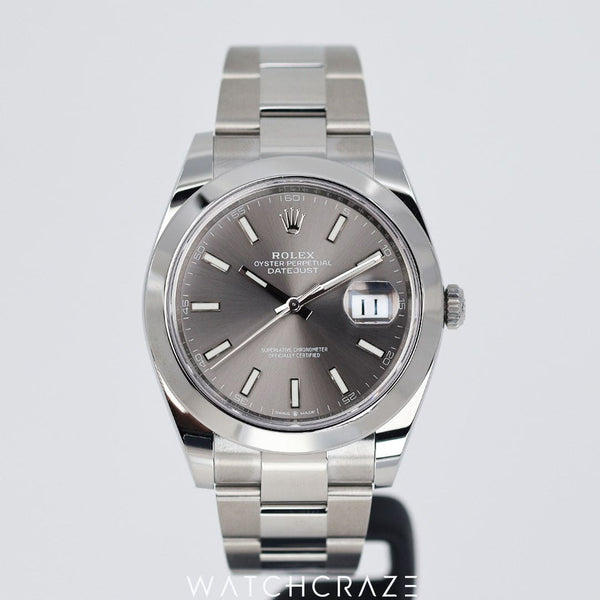 2024 ROLEX DATEJUST GREY DIAL 41MM 126300