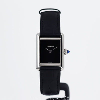 2022 CARTIER TANK MUST BLACK DIAL SMALL WSTA0071