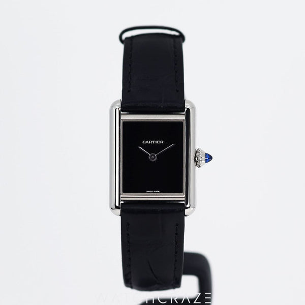 2022 CARTIER TANK MUST BLACK DIAL SMALL WSTA0071