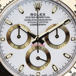 2021 ROLEX DAYTONA COSMOGRAPH TWO-TONE WHITE DIAL 40MM 116503