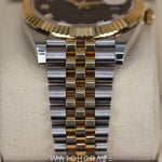 2022 ROLEX DATEJUST TWO TONE YELLOW GOLD AND STEEL BLACK DIAL 41MM 126333